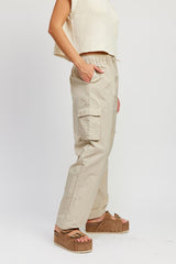 STRAIGHT LEG PANTS WITH ELASTIC WAIST BAND king-general-store-5710.myshopify.com