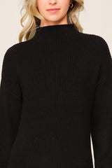 Black Long Sleeve Sweater Dress king-general-store-5710.myshopify.com