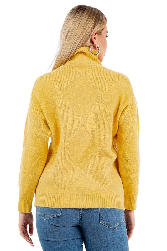 Yellow Fashion Knitwear Sweater king-general-store-5710.myshopify.com