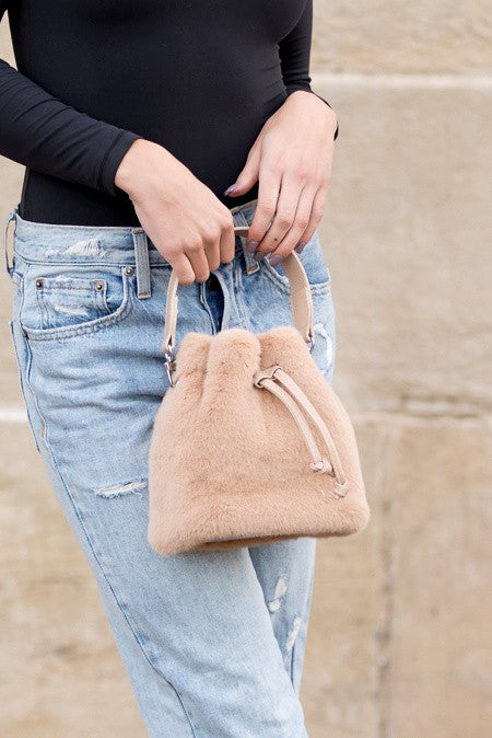 Elle Convertible Plush Top Handle Crossbody king-general-store-5710.myshopify.com