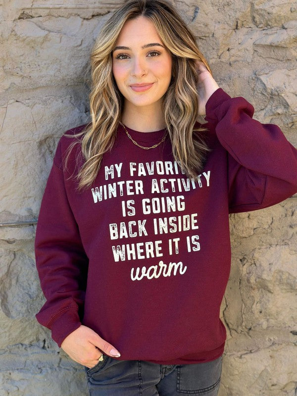 My Favorite Winter Activity Sweatshirt king-general-store-5710.myshopify.com