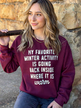 My Favorite Winter Activity Sweatshirt king-general-store-5710.myshopify.com