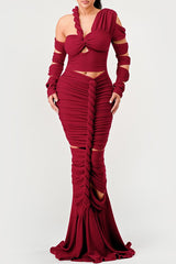 Long Sleeve Wrap Rope Maxi Dress king-general-store-5710.myshopify.com