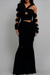 Long Sleeve Wrap Rope Maxi Dress king-general-store-5710.myshopify.com