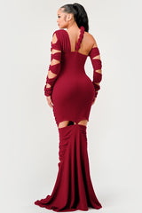 Long Sleeve Wrap Rope Maxi Dress king-general-store-5710.myshopify.com