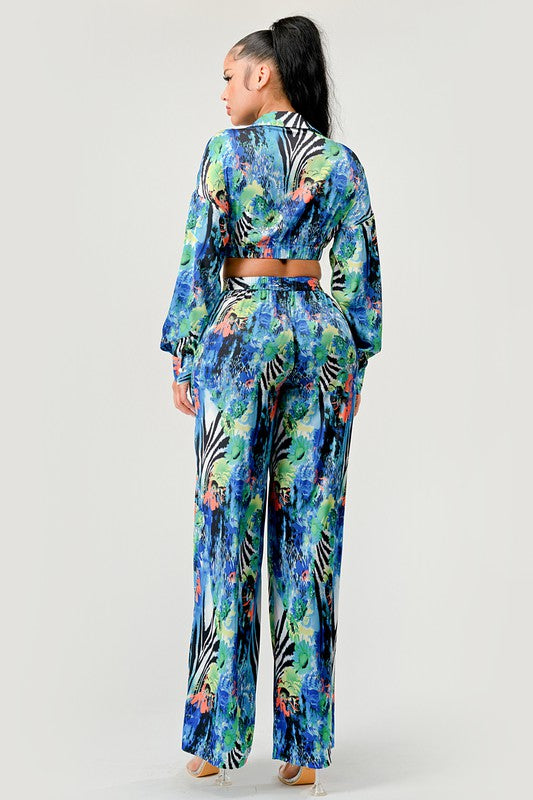 Tropical Mirage Palazzo Set king-general-store-5710.myshopify.com