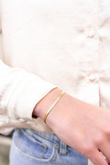 Luxe Gold Herringbone Bracelet king-general-store-5710.myshopify.com