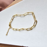 Luxe Gold Paperclip Bracelet king-general-store-5710.myshopify.com