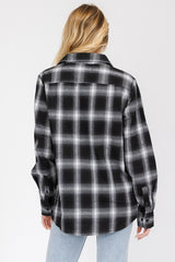 Boyfriend Fit Checker Plaid Flannel Long Sleeve king-general-store-5710.myshopify.com