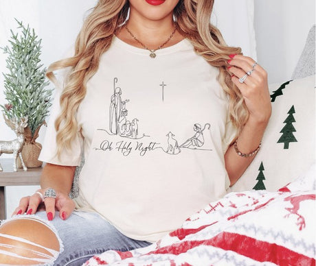 Oh Holy Night Graphic Tee king-general-store-5710.myshopify.com