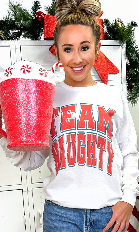 Team Naughty Graphic Long Sleeve T-Shirt king-general-store-5710.myshopify.com