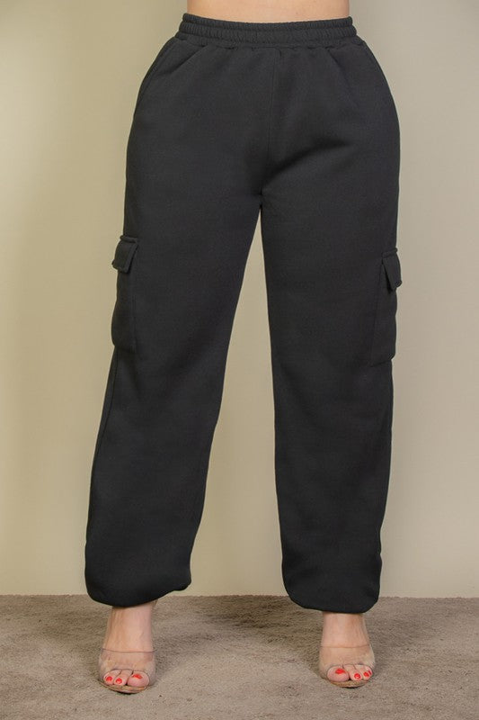 Plus Size Side Pocket Drawstring Waist Sweatpants king-general-store-5710.myshopify.com