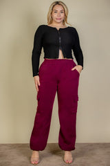 Plus Size Side Pocket Drawstring Waist Sweatpants king-general-store-5710.myshopify.com