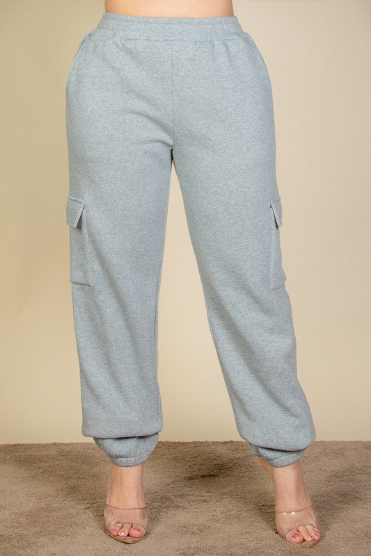 Plus Size Side Pocket Drawstring Waist Sweatpants king-general-store-5710.myshopify.com