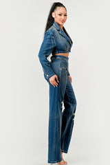 Cool Chick Denim Pants Set