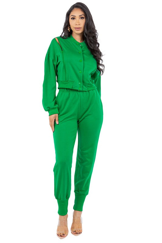 Green Sexy Fashion Two Piece Set king-general-store-5710.myshopify.com