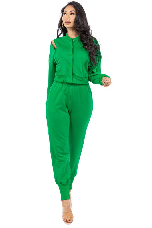 Green Sexy Fashion Two Piece Set king-general-store-5710.myshopify.com