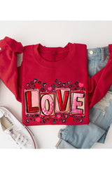 LOVE Unisex Fleece Sweatshirt king-general-store-5710.myshopify.com