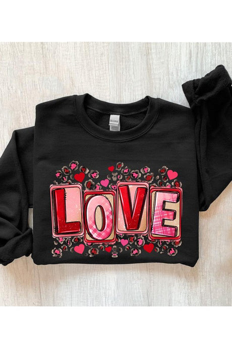 LOVE Unisex Fleece Sweatshirt king-general-store-5710.myshopify.com