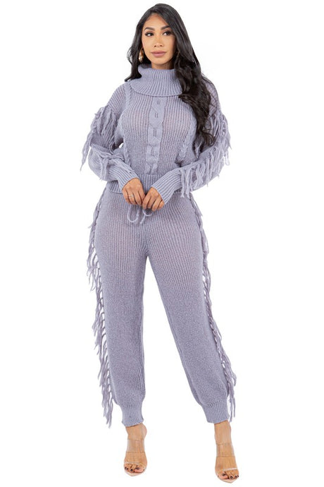 Tassel Design Sweater Pants Set king-general-store-5710.myshopify.com