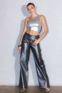 Metallic High Rise Wide Jeans king-general-store-5710.myshopify.com