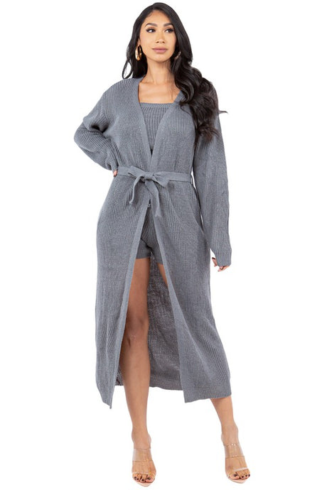 Longline Sweater Cardigan Set king-general-store-5710.myshopify.com