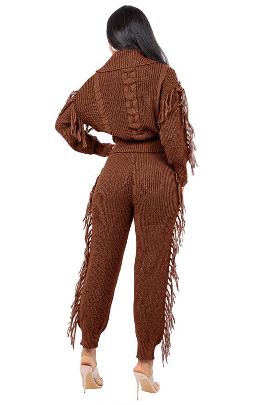 Sweater Pants Set with Tassel Design king-general-store-5710.myshopify.com