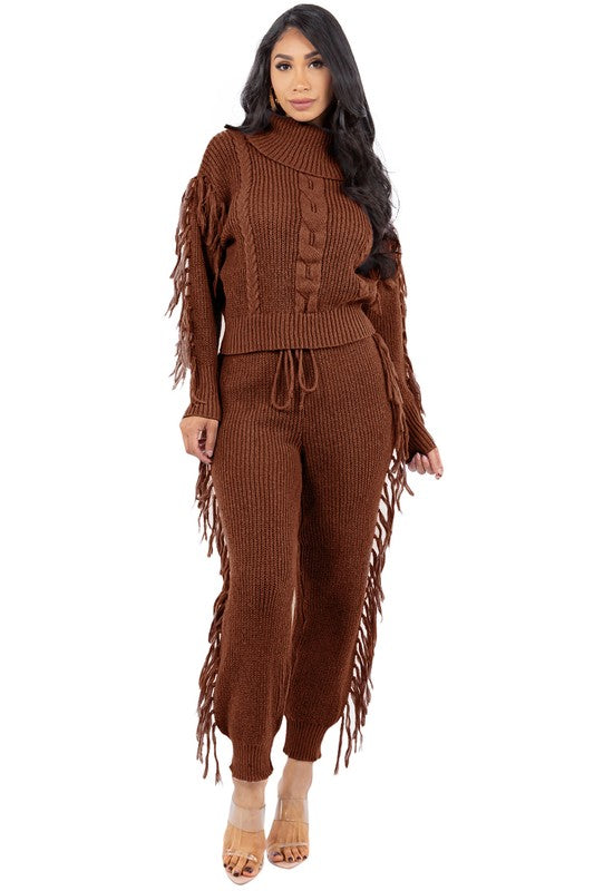 Sweater Pants Set with Tassel Design king-general-store-5710.myshopify.com