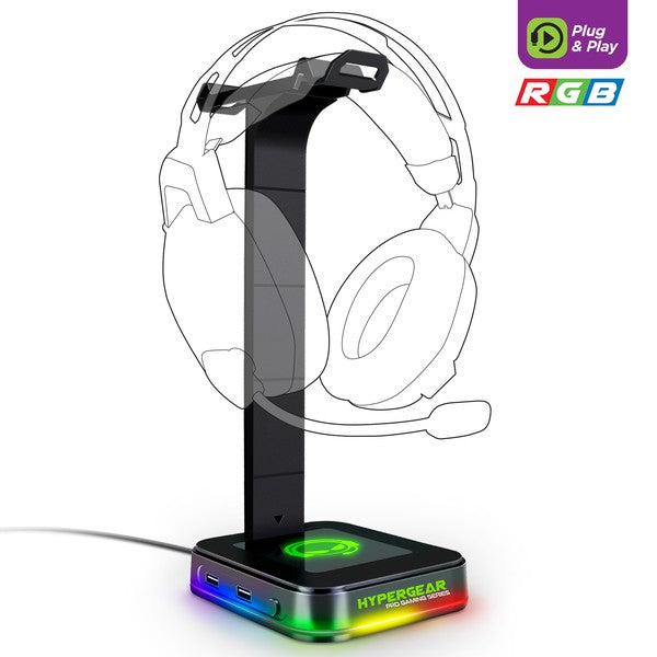 HyperGear RGB Command Station Headset Stand king-general-store-5710.myshopify.com