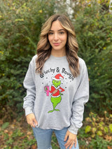 Grinchy and Boujee Sweatshirt king-general-store-5710.myshopify.com