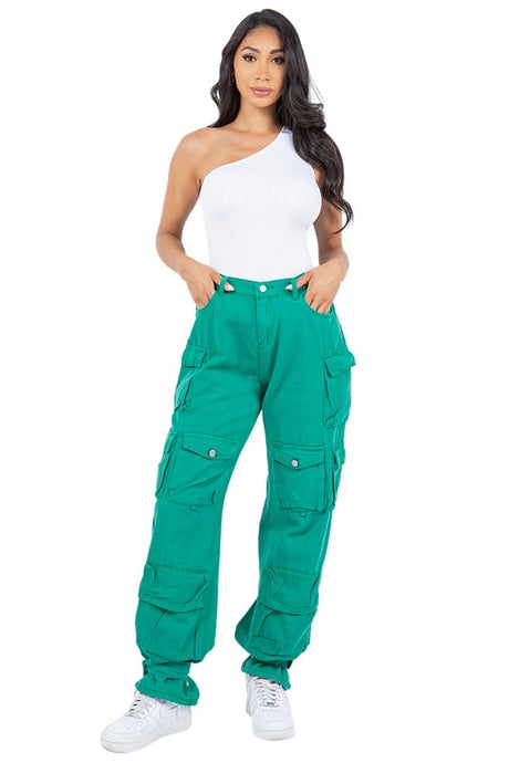 Sexy Cargo Style Denim Pants king-general-store-5710.myshopify.com