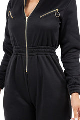 Sweatsuit Style Front Zipper Jumpsuit king-general-store-5710.myshopify.com