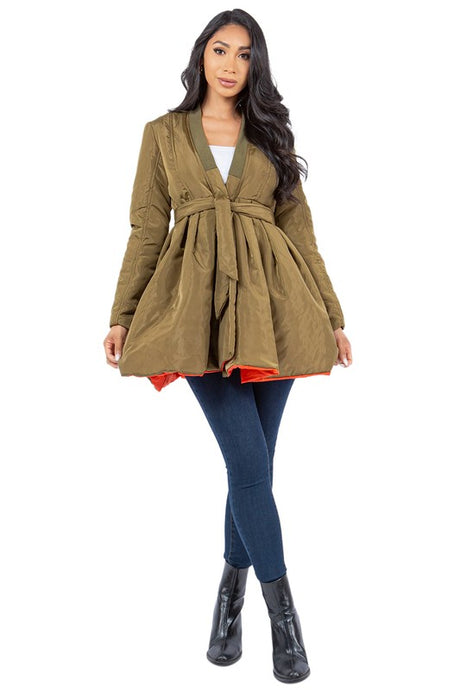 Green Puffer Style Jacket king-general-store-5710.myshopify.com