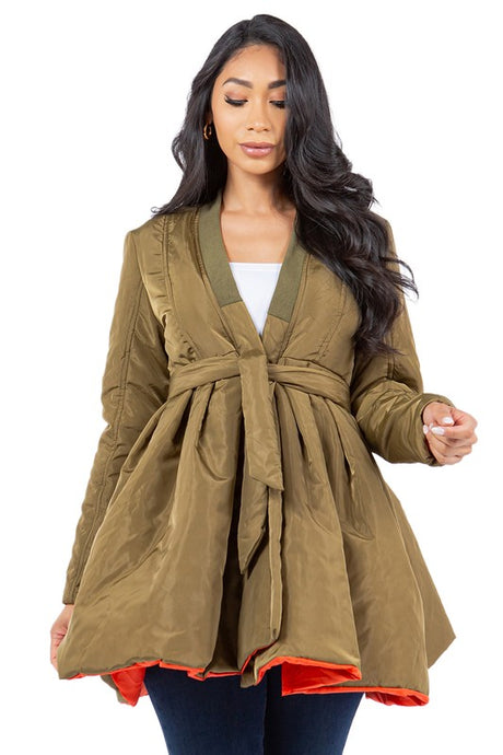 Green Puffer Style Jacket king-general-store-5710.myshopify.com