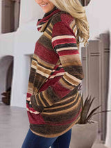 Coleen Striped Drawstring Sweater