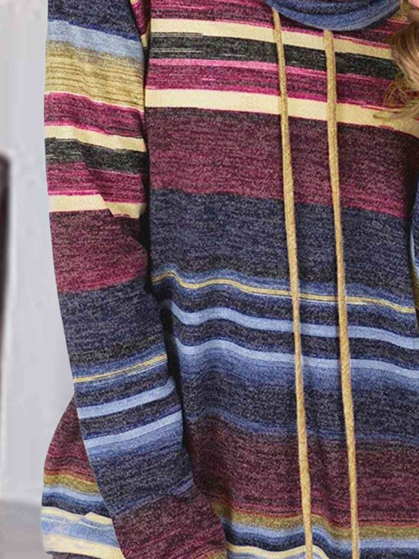Coleen Striped Drawstring Sweater