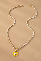 HEART RHINESTONE CHAIN NECKLACE king-general-store-5710.myshopify.com