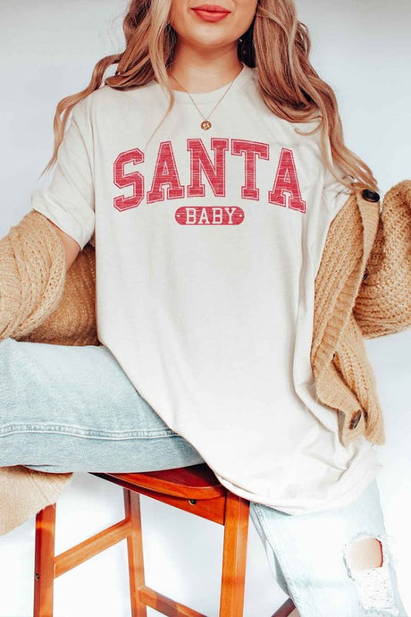 Santa Baby Christmas Graphic Tee king-general-store-5710.myshopify.com