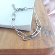 Luxe Silver Chunky Paper Clip Bracelet king-general-store-5710.myshopify.com