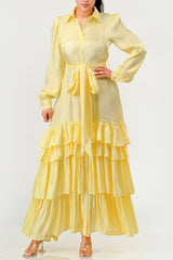 Aurora Tiered Elegance Full Maxi Dress