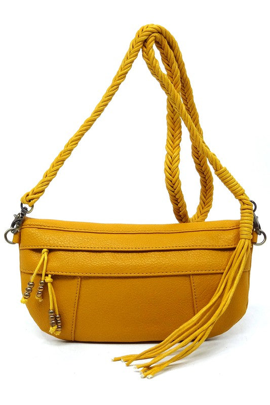 Braided Tassel Strap Crossbody Bag king-general-store-5710.myshopify.com