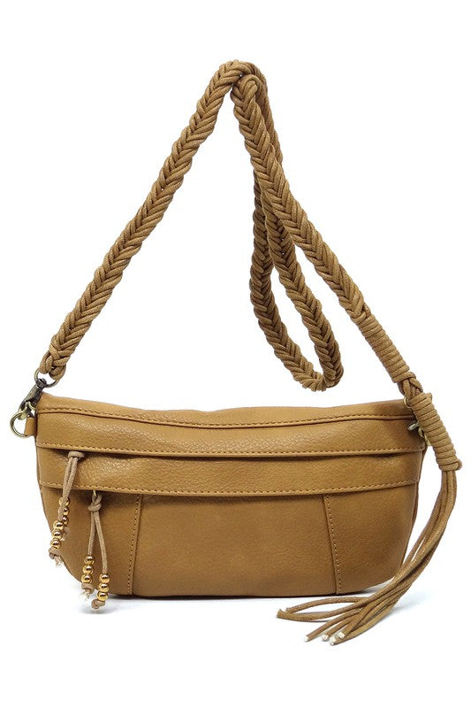 Braided Tassel Strap Crossbody Bag king-general-store-5710.myshopify.com