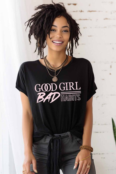 Good Girl BAD Habits Graphic Tee king-general-store-5710.myshopify.com