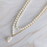 In Your Way Pearl And Chain Long Necklace king-general-store-5710.myshopify.com