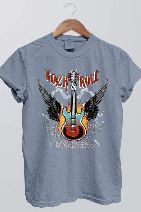 Rock and Roll Forever Garment Dye Tee king-general-store-5710.myshopify.com