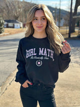 Girl Math Sweatshirt in Black king-general-store-5710.myshopify.com