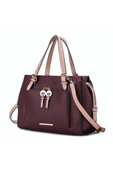 MKF Elise Color-block Satchel Bag by Mia k king-general-store-5710.myshopify.com