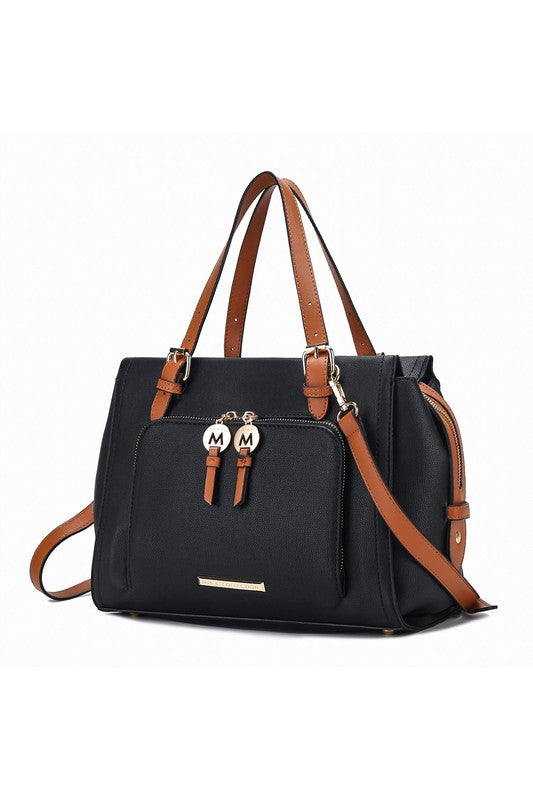 MKF Elise Color-block Satchel Bag by Mia k king-general-store-5710.myshopify.com