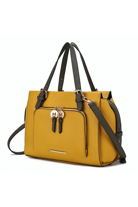 MKF Elise Color-block Satchel Bag by Mia k king-general-store-5710.myshopify.com