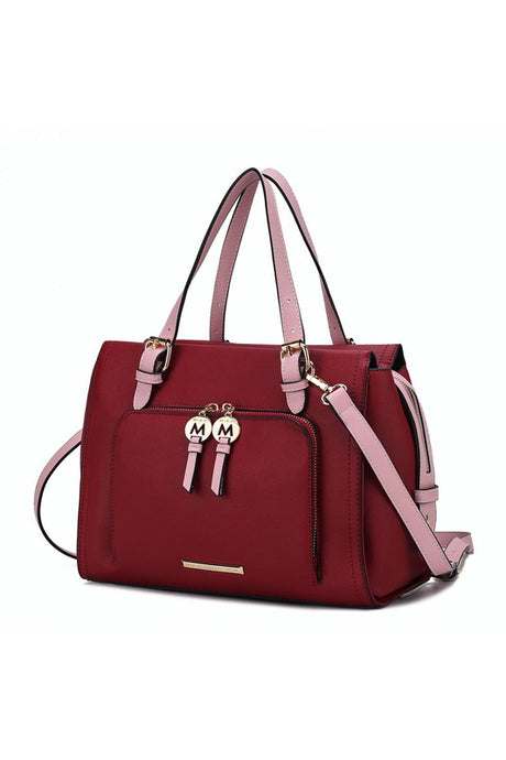 MKF Elise Color-block Satchel Bag by Mia k king-general-store-5710.myshopify.com